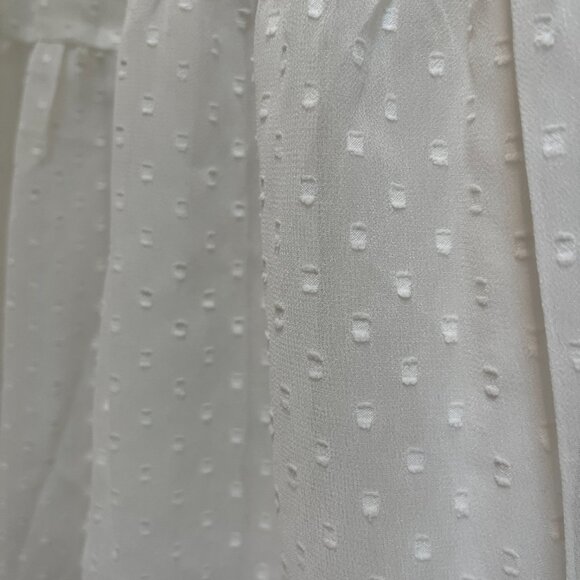 Hope & Ivy Embroidered & Beaded Midi-Length Tiered Dress in White --never worn - Picture 6 of 16
